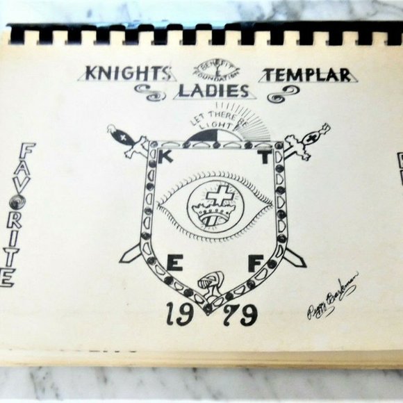 Favorite Recipes Knights Templar Ladies Cookbook 1979 ~s1 - Picture 1 of 5